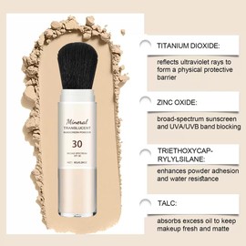 Hawaiian Tropic Scalp P-owder,Powder Sunscreen,Hawaiian Tropic Mineral Protection Sunscreen Powder SPF 30 UVA plus UVB Protection, Beach Sweatproof Face Sunblock Powders for Face and Body