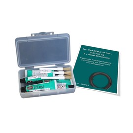 fishingglue.de SVS-Vulc Rubber Solution / Vulcanising Solution 5 g/ml + 5 Brushes 68 mm Long; Repair Kit Bicycle Tube Repair Pack of 5