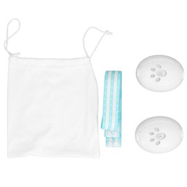 Baby Ear Protection Muff Noise Cancelling Mini Safety Baby Ear Muff Headphones for Travel Plane Sleeping White Shell Blue Headband