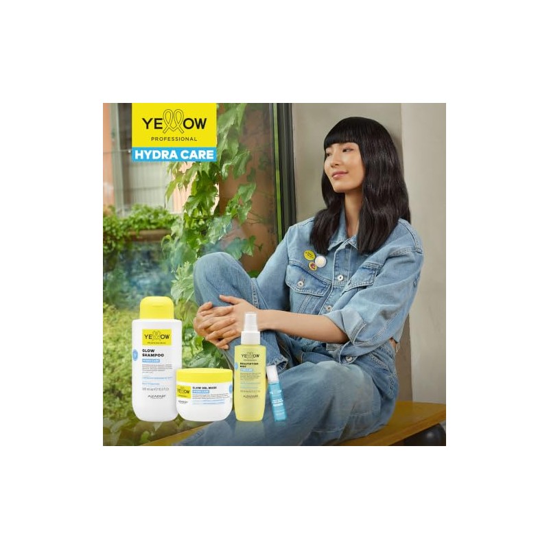 "YELLOW PROFESSIONAL HYDRA CARE GLOW SHAMPOO 500 ml Shampoo iluminador