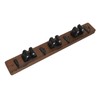2pcs Mop Broom Holder 3 Positions 4 Hooks Wall Mount
