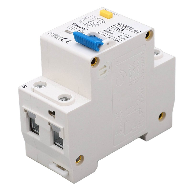 Circuit Breaker 1P+N AC 16A Residual Current Earth Leakage Protection