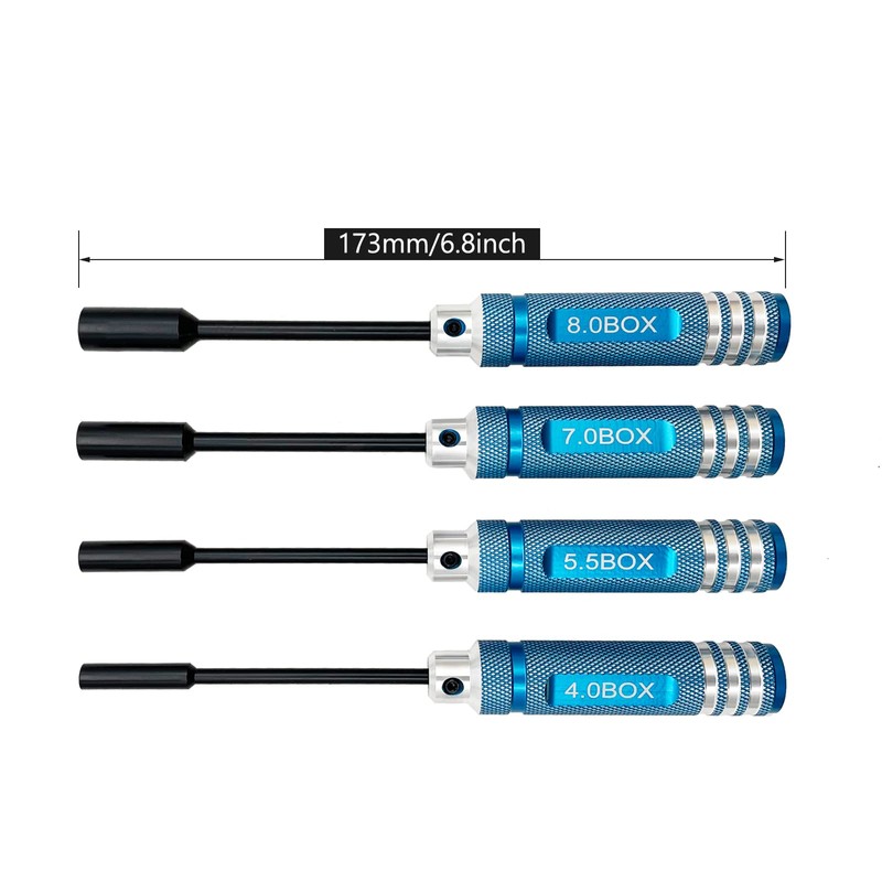 Ismosm 4Pcs Nut Driver Set RC Tool Set Hex Nut