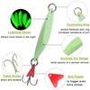 Luminous Fishing Spoon Lures Kit 10pcs Metal Casting Spoon Lures