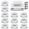 12Pack Magnetic Cabinet Door Latch Catch Closures Cabinet Catch for
