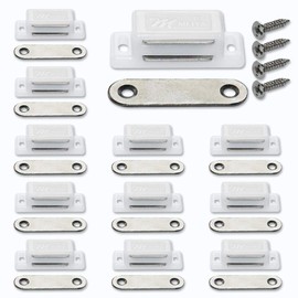 12Pack Magnetic Cabinet Door Latch Catch Closures Cabinet Catch for Doors Drawers