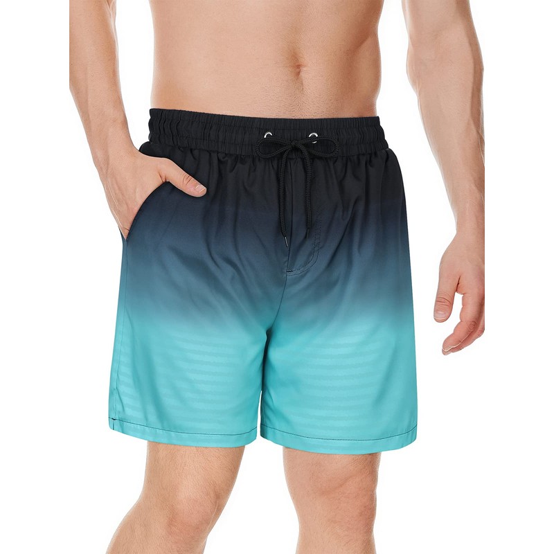 Century Star Mens Swim Trunks with Compression Liner Quick Dry