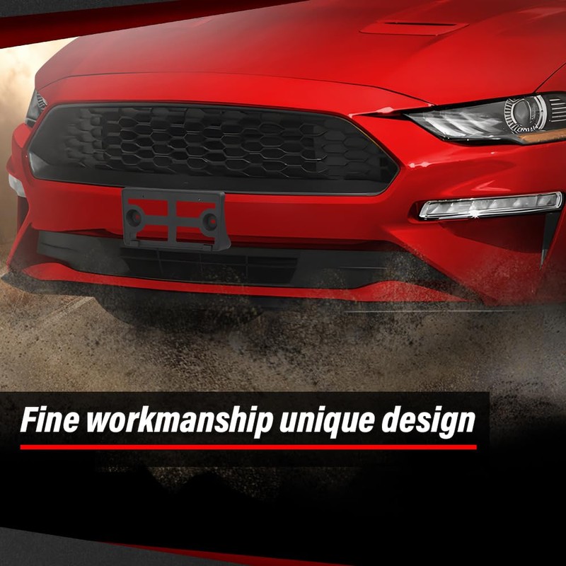 Front License Plate Bracket Compatible with Ford Mustang 2018-2023 JR3Z17A385AA,