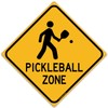 Pickleball Zone 12" x 12" Tin Road Sign