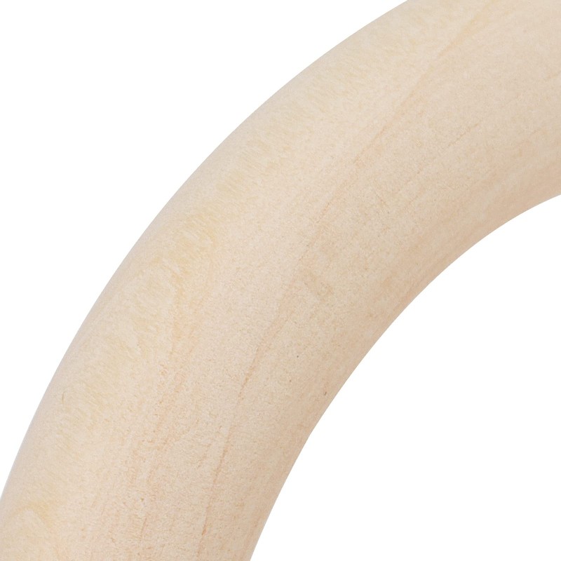 ZEONHAK 200 Pcs 5 Sizes Natural Wooden Rings, Unfinished Wood