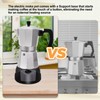 Vaolvpant Electric Aluminum Moka Pot 5-6 Cup 270ml Espresso Maker