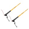 2 Pcs Whip Lights 340mm Long Amber Lighted Antenna Flagpole