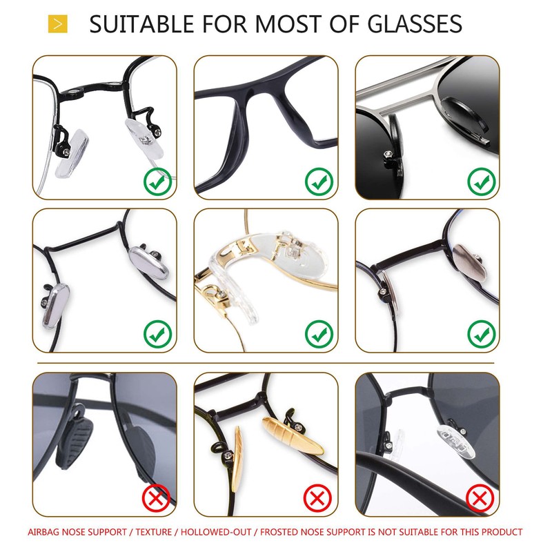 Soft Foam Nose Pads Self Adhesive Non-Slip Eyeglass Nose Pads,