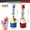 2Pcs R1234yf to R134a Adapter Quick Couplers Recovery Machine Recharge
