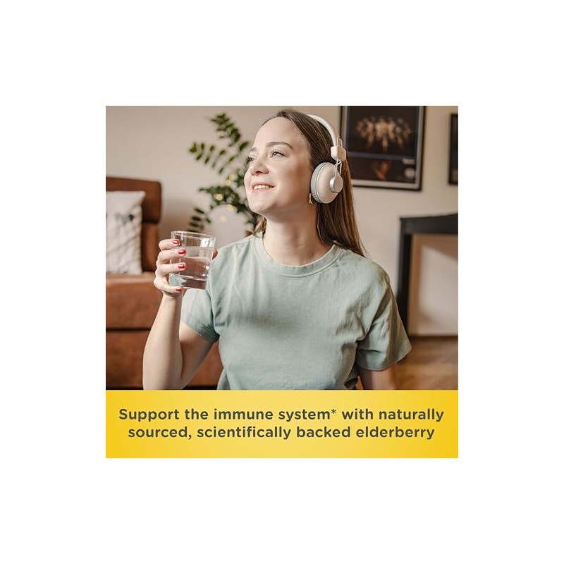 Zarbee’s Daily Immune Support* Gummies with Real Elderberry, Vitamins A,