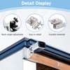 Huiguli Stainless Steel Gutter Mount for Eufy Security SoloCam S340,