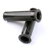 MotorToGo 7/8" Open End Black Motorcycle CNC Aluminum Handlebar Gel