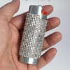 HUMWE Bling Rhinestone Crystal Lighter Case Cover Sleeve Metal Shiny