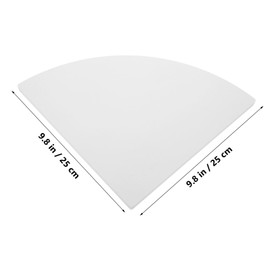 FUNOMOCYA Corner Shelf Bathroom Set Scalloped Bath Rack PVC Corner Wall Shelf Bathroom Accessories