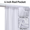 Htper 6 Panels 5x20ft White Ceiling Drapes for Wedding Parties,