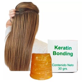 Queratina (keratina) Cristal Para Extensiones De Cabello 1x1