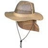 Tropic Hats Summer Wide Brim Mesh Safari/Outback W/Neck Flap &
