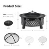 Giantex 3 in 1 Fire Pit, 32" Outdoor Wood Burning