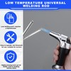 Tandefio 50 Pcs Aluminum Brazing Rods Low Temperature Welding Rods