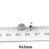 kkhouse 100PCS 8x2mm Magnet 8mmx2mm Round Magnet 8x2mm Magnetic Disc