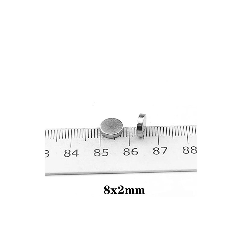 kkhouse 100PCS 8x2mm Magnet 8mmx2mm Round Magnet 8x2mm Magnetic Disc
