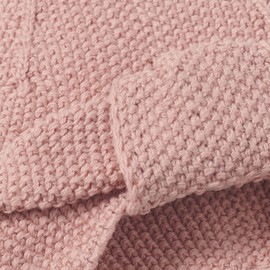 Nordic Coast® Baby Turban Knitted - Baby Hat Dusky Pink - 100% Oeko Tex Cotton - 0-3 Months - Knitted Hat Headwear Girls