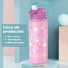 BSMKD Botella de Agua para Niños, Botella de Acero Inoxidable