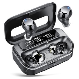 Ear Buds Wireless Bluetooth Earbuds Bluetooth 5.3 Headphones with 4 ENC Noise Cancelling Mic Powerful Bass In-Ear Earbuds with LED Display 128H IP7 Waterproof 2025 New Earphones for ios/Android