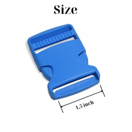 Lakesstory 4 Pcs Plastic Side Release Buckles Blue 1.5 inch Buckles for Straps 38mm Perfect for Paracord Bracelets Craft Accessories Backpack Straps and Pet Collars Strap Webbing Backpack Accessories