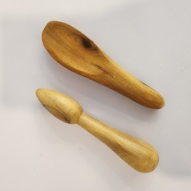 Wooden Acupressure Massage Stick Gua Sha Scraper Type 2ea