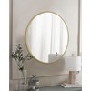 WFEVL Gold Round Mirror,Bathroom 24 Inch Vanity Wall Mirror,Modern Circle
