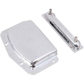 Adjustable Fixed Bridge Tailpiece For Vintage Teisco Electric Guitar Parts, Silver