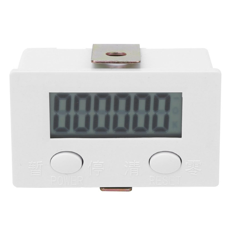 BERM Magnetic Induction Plastic Counter 6 Digits Digital Display 0-999999