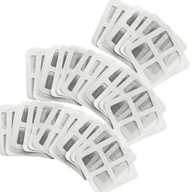 60 Pcs 4" X 4" Disposable Shower Drain Cover Hair Catcher, Bath Shower Drain Screen, Square Shower Drain Mesh Sticker