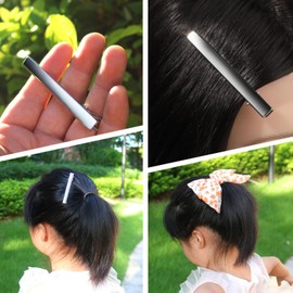 Hair Clips, Approximately 30 Pieces, Handmade Hair Pins, Resin Materials, Hairpins, Hair Accessories, Parts, Silver, Hair Clips, Bases, Bangs, Clips, DIY (2.2 inches (5.5 cm)