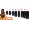 Clip-In Real Remy Real Hair Extensions, 8 Pieces, 18 Clips,
