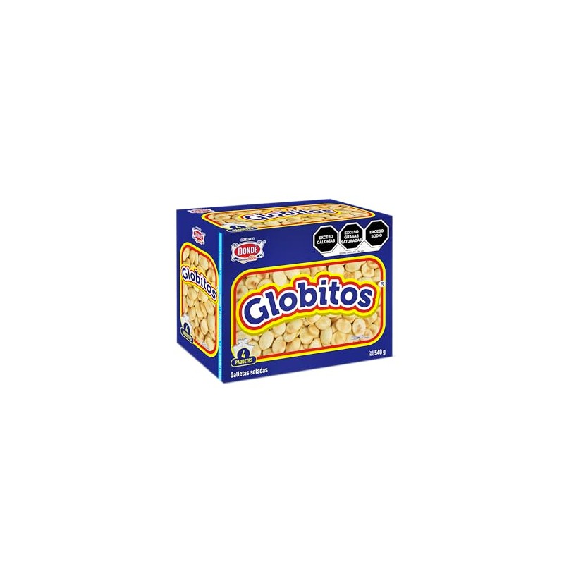 Galletas Donde Globitos, Caja, 540 g | Galleta Rociada con