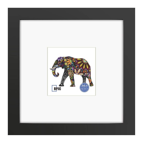 8x8 Soild Wood Picture Frame with High Definition Glass Display