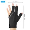 PATIKIL 3 Finger Pool Glove Left Hand, 2 Pcs Billiard