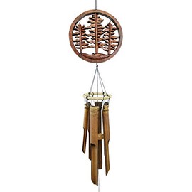 Cohasset Gifts 272F Cohasset Three Tree Bamboo, Forest Wind Chime