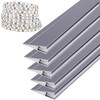 JARBIH 5Pack 1M/3.3ft Ultra-Thin Led Aluminum Profile, 45° Oblique Lighting