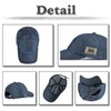 White Fang CA821 Denim Cap, Logo, English Letters, Hat, Running,