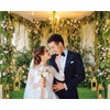 Wedding Backdrop for Ceremony Wedding Flowers Greenery Grass Photography Background