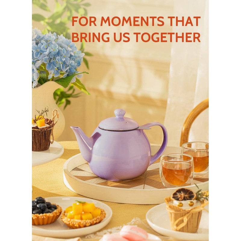 Sweese Teapots for Tea, 27 oz Porcelain Tea pot with
