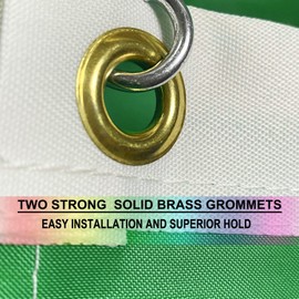 Heavy Duty Ireland Shamrock Flag 3x5 Ft-Longest Lasting Oxford Nylon 210D | Embroidered Clover Leaf | Four Rows Stitching Fly Ends|Irish St Patricks Shamrock Flags Decoration Gift Yard House Banner